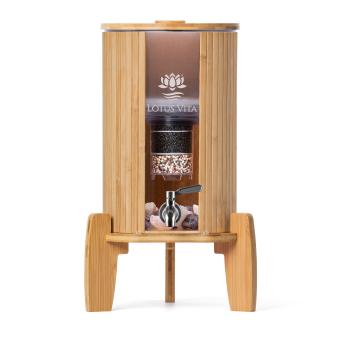 Water Dispenser made of glass and bamboo (Lotus Vita)