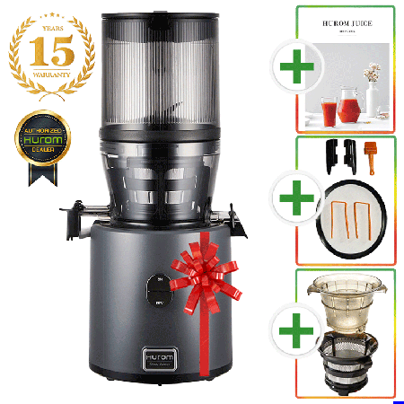 Hurom H-330P anthracite incl. book and icecream strainer