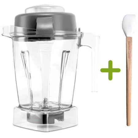 Vitamix Aer Disc Container Classic frontal with Kitchen Clever Spatula 3 cm wide