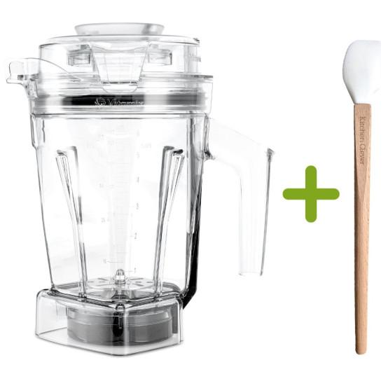 Vitamix Aer Disc Container Smart front with Kitchen Clever Spatula 3 cm wide