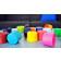 retap lid in different colors with background