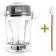 Vitamix Aer Disc Container Classic frontal with Kitchen Clever Spatula 3 cm wide
