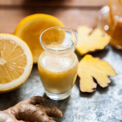 Ginger shot with fresh apple