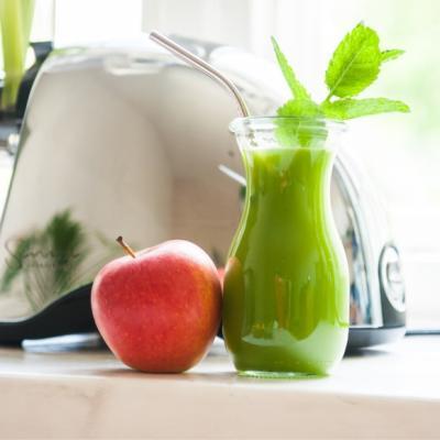 Celery juice from celery, mint, apple, lemon and ginger