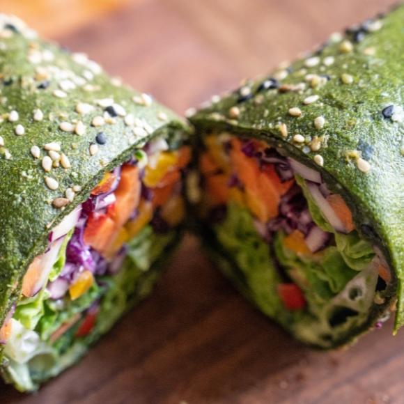 Gluten-free raw food wraps