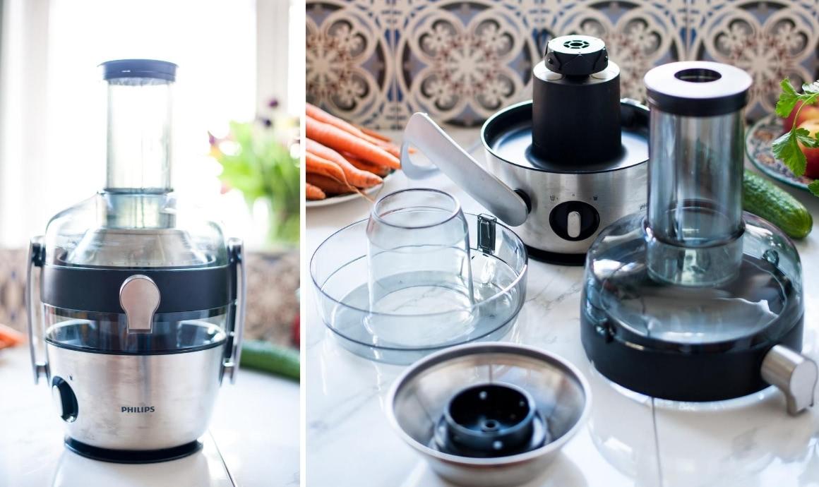 Centrifugal juicer in focus