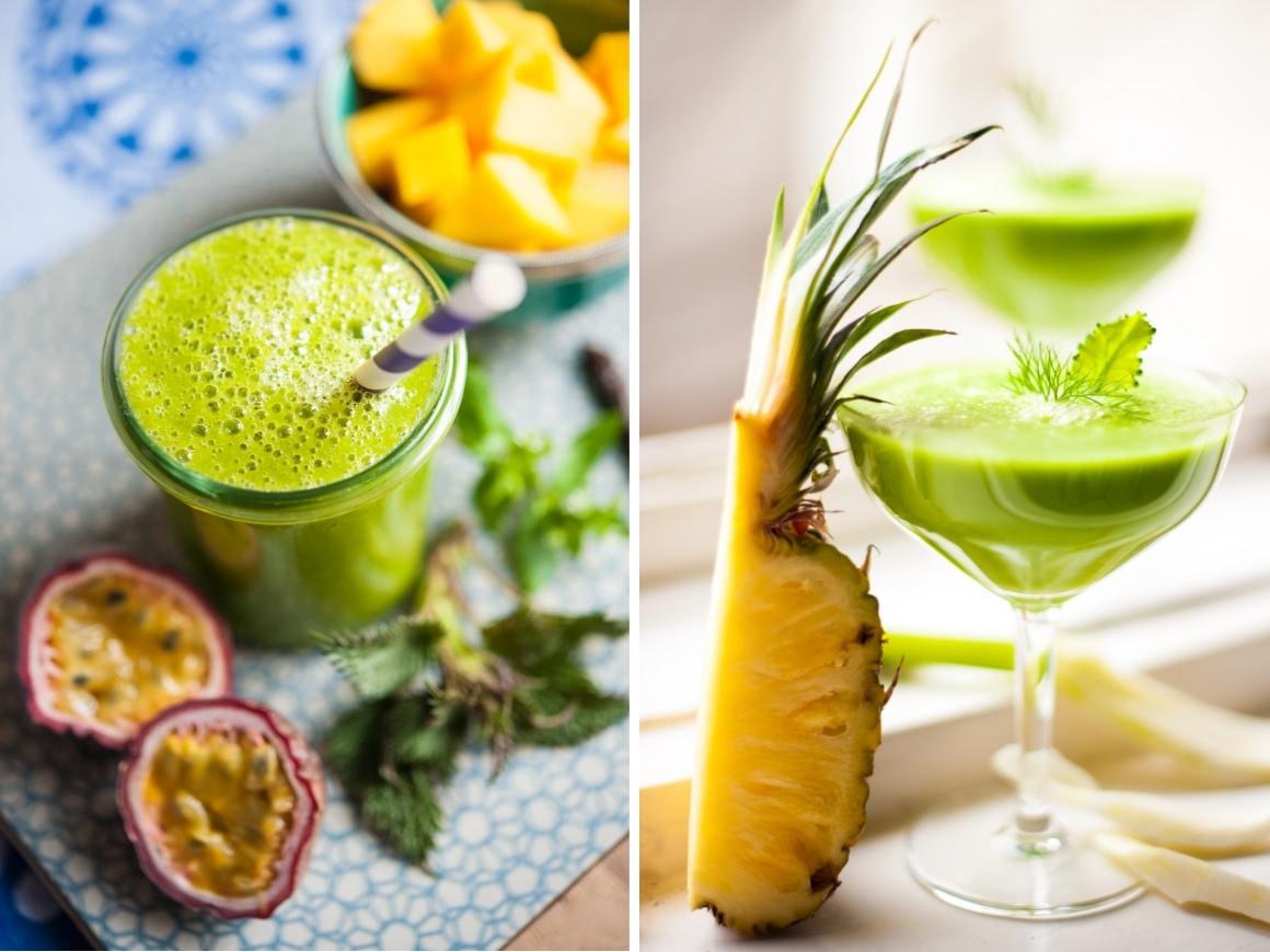 Green Smoothies Ingredients: Ripe fruits