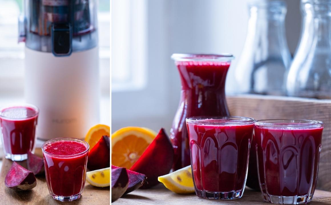 Making beetroot juice with the Hurom E30-ST