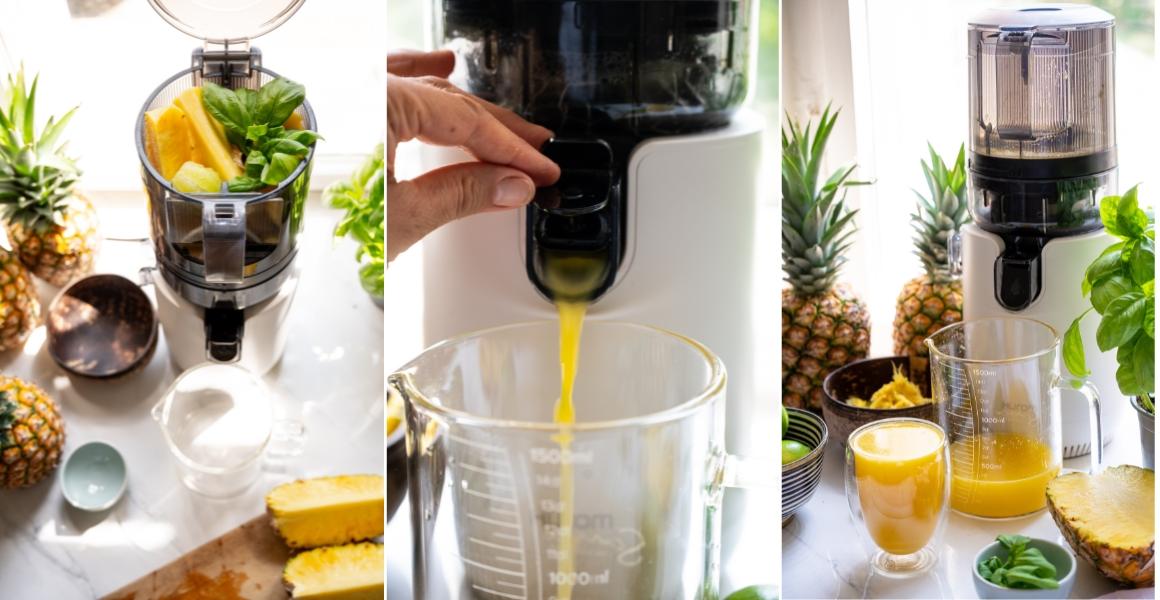 Making Pineapple Juice with the Hurom E50-ST