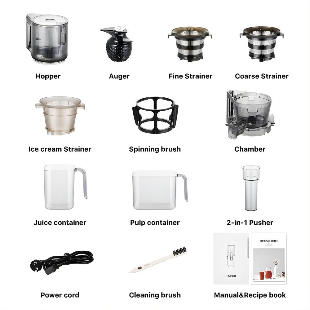 Scope of delivery of the Hurom H80-ST