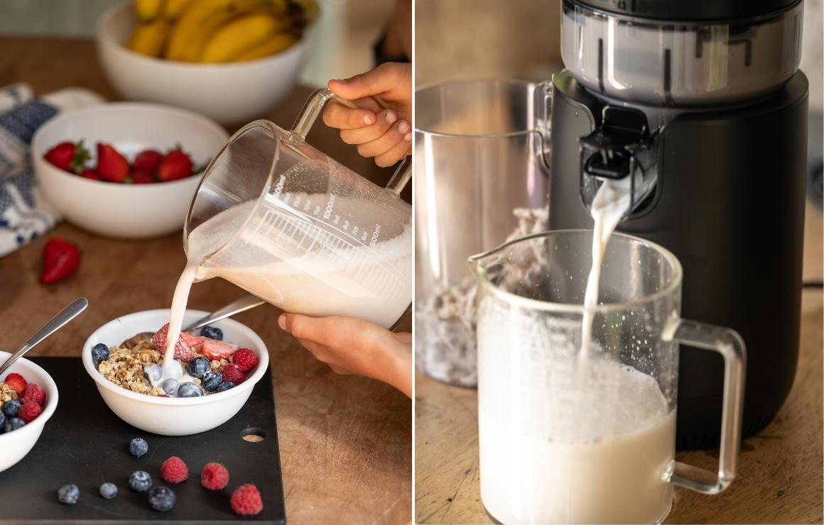 Making almond milk with the Viasus Flow M
